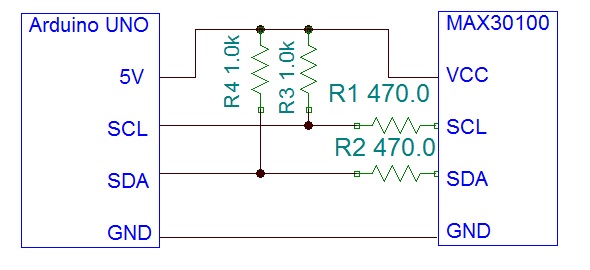 max30100 pulse oximeter schematic