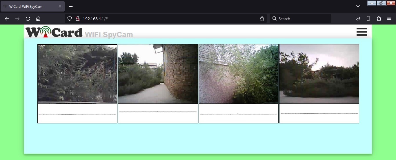 spy camera android ios web application Micrófono-cámara ESP32Cam