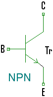 npn transistor schema