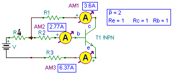 npn transistor schematic