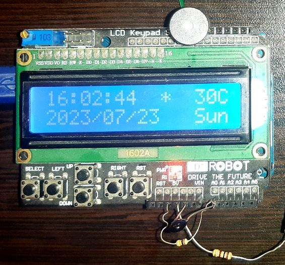 arduino clock and calendar